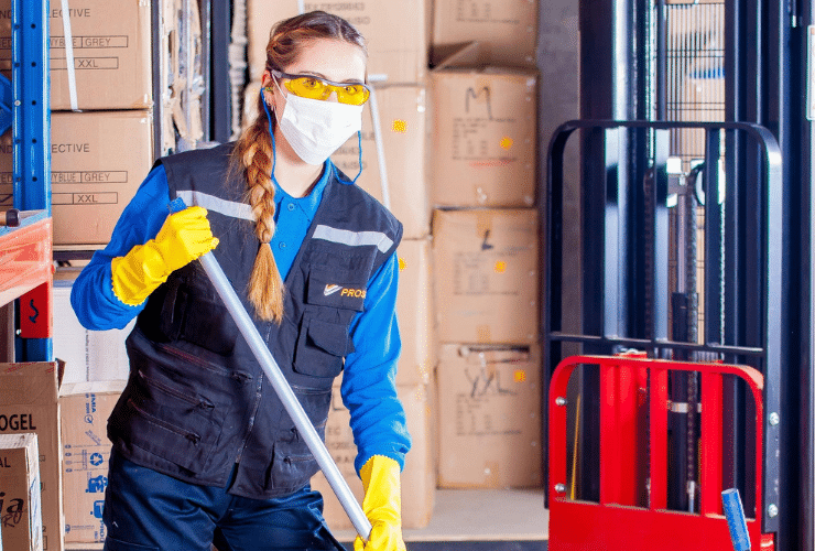 Industrial warehouse floor cleaning Melbourne