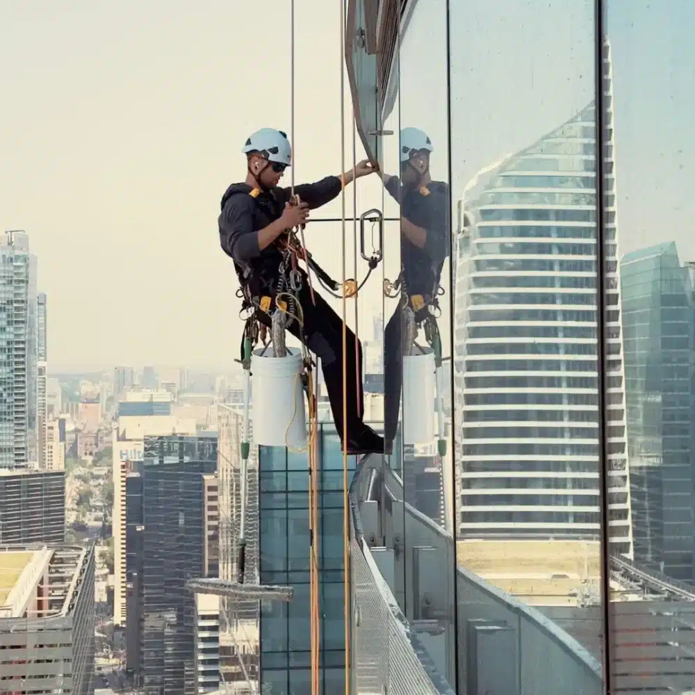 high-rise window cleaning